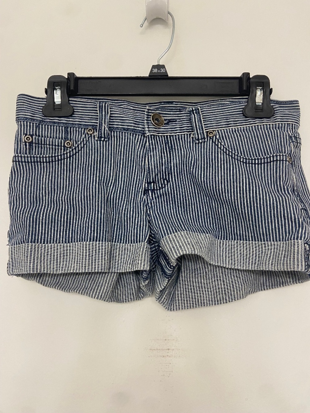 Wet Seal Striped Denim Shorts
